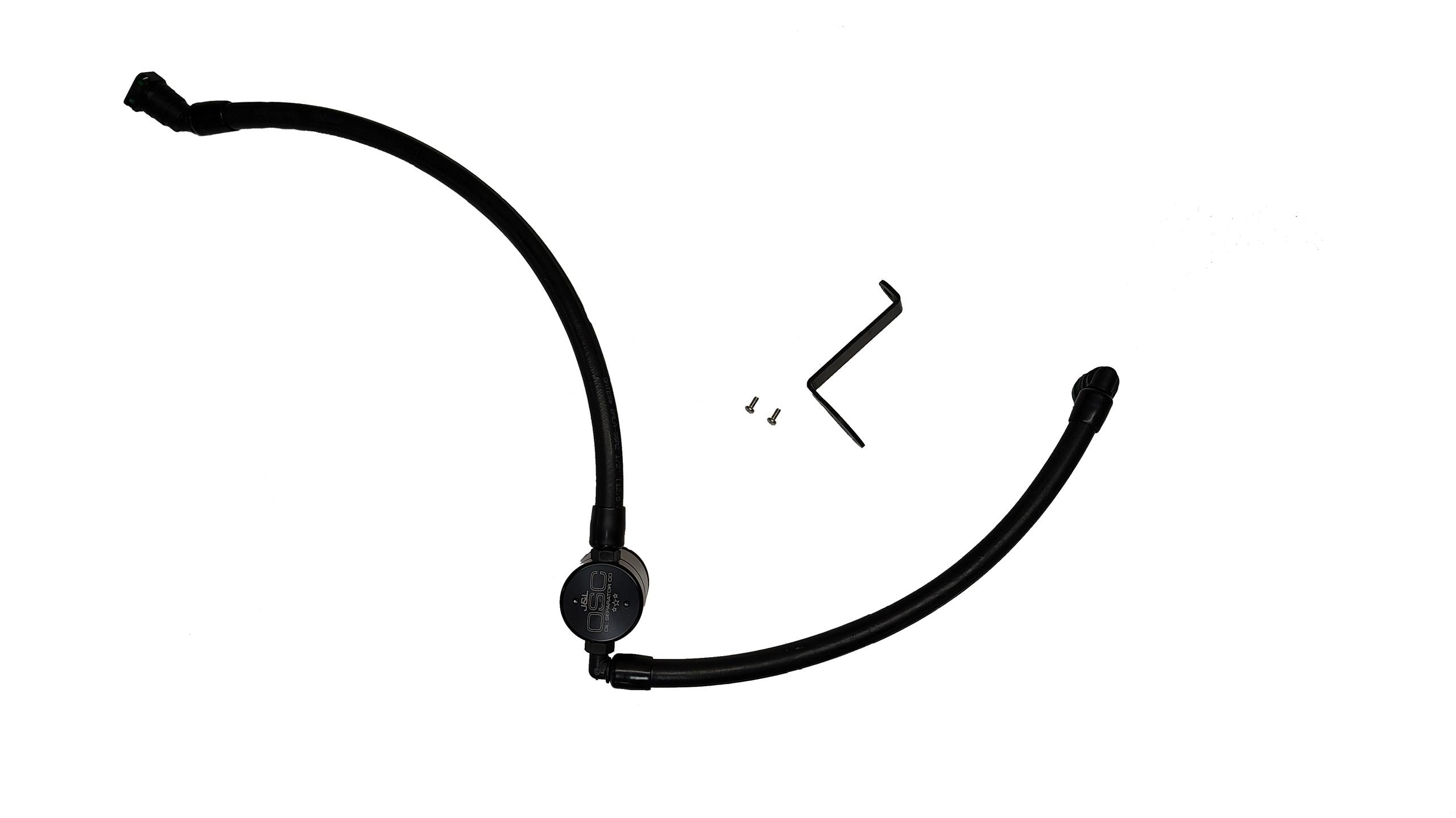J&L Oil Separator 3.0 PCV Side, Black Anodized (2025 Ford Bronco Sport, Maverick; 2023-2025 Ford Escape; Lincoln Corsair 2.0L) - 3056D-B