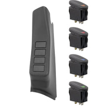 Rugged Ridge Switch Pod Kit A-Pillar Black Lhd; 07-10 Jeep Wrangler Jk - 17235.86