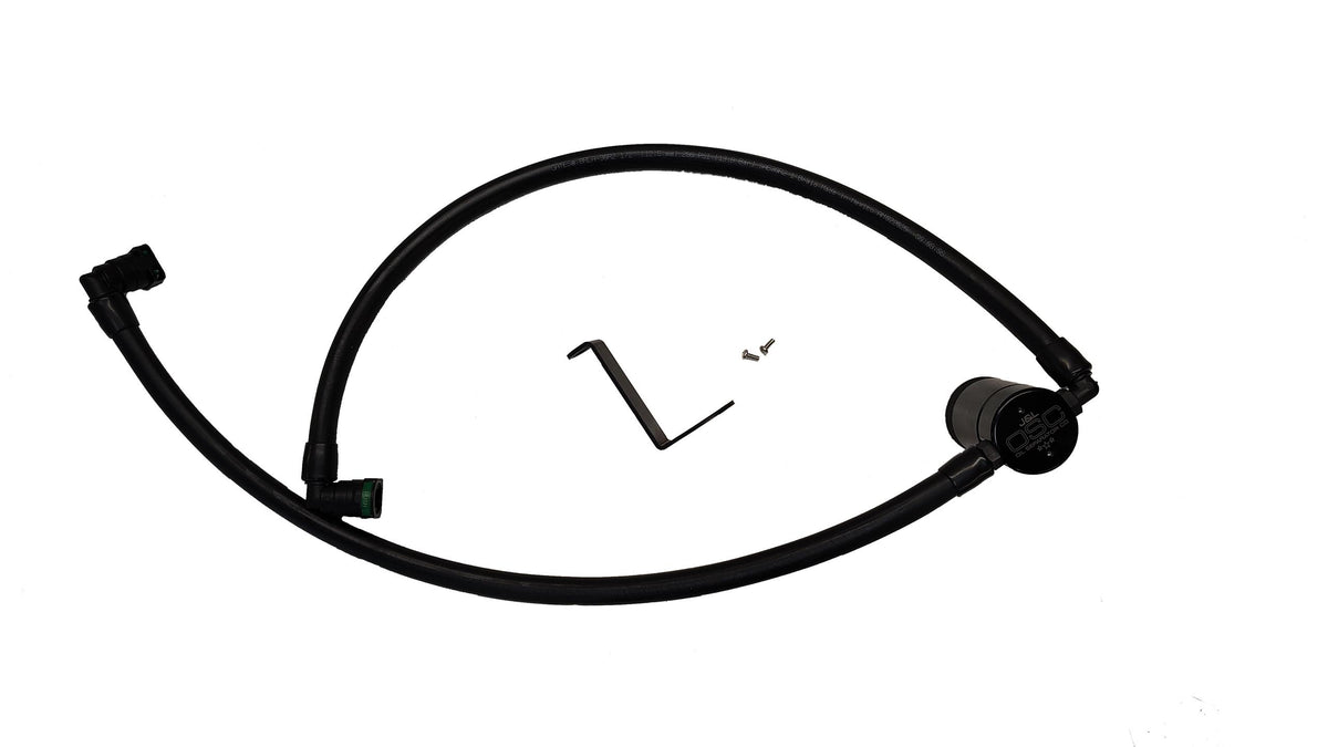 J&L Oil Separator 3.0 PCV Side, Black Anodized (2024-2025 Ford Ranger Raptor 3.0L) - 3058P-B