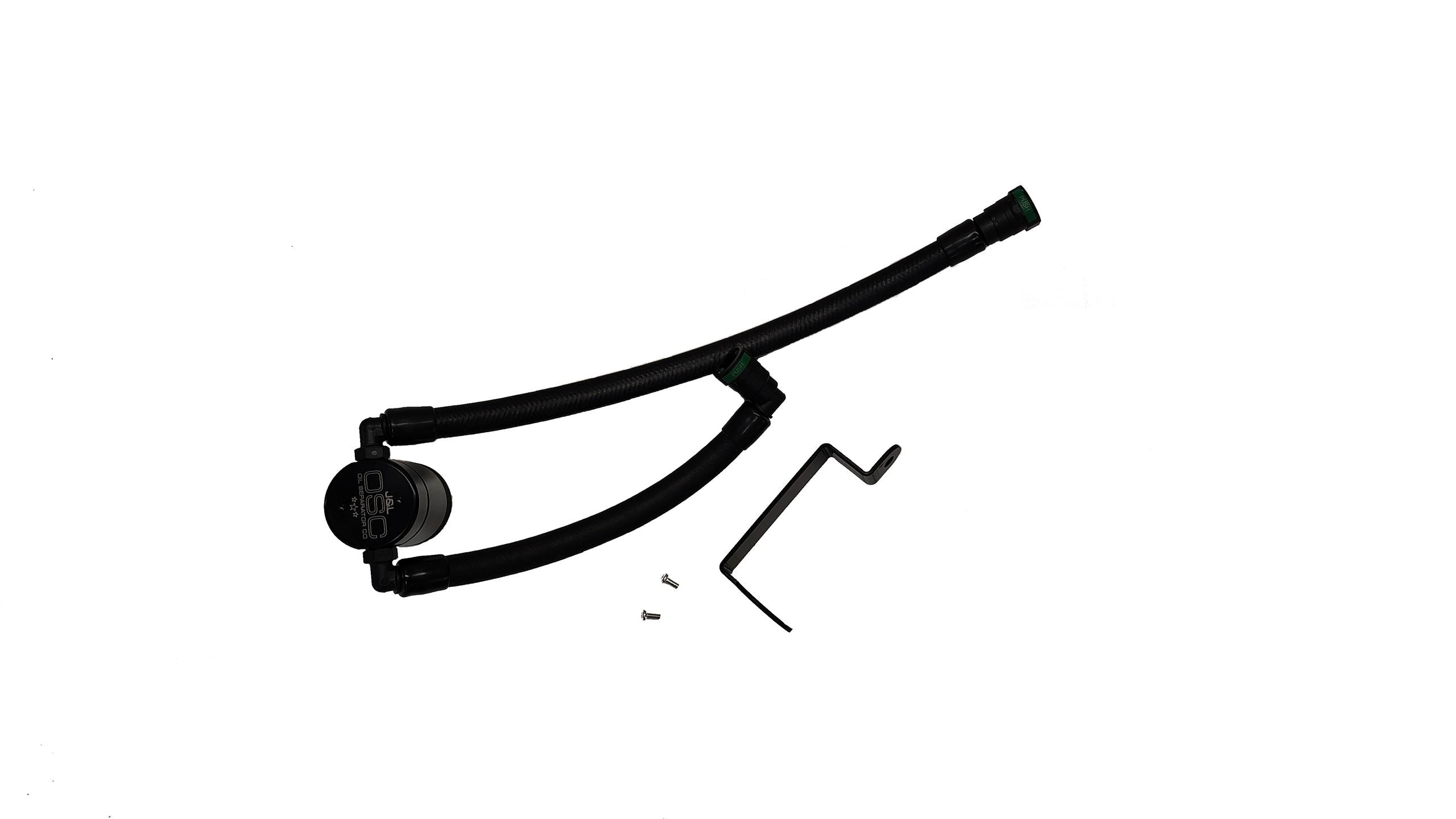 J&L Oil Separator 3.0 PCV Side - Black Anodized (2025-2026 Bronco 2.3L / Ranger 2.3L) -3059P-B