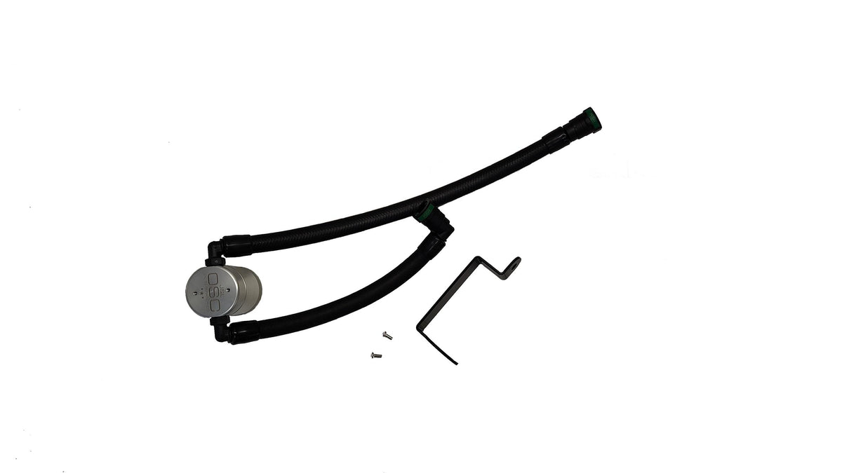 J&L Oil Separator 3.0 PCV Side - Clear Anodized (2025-2026 Bronco 2.3L / Ranger 2.3L) -3059P-C