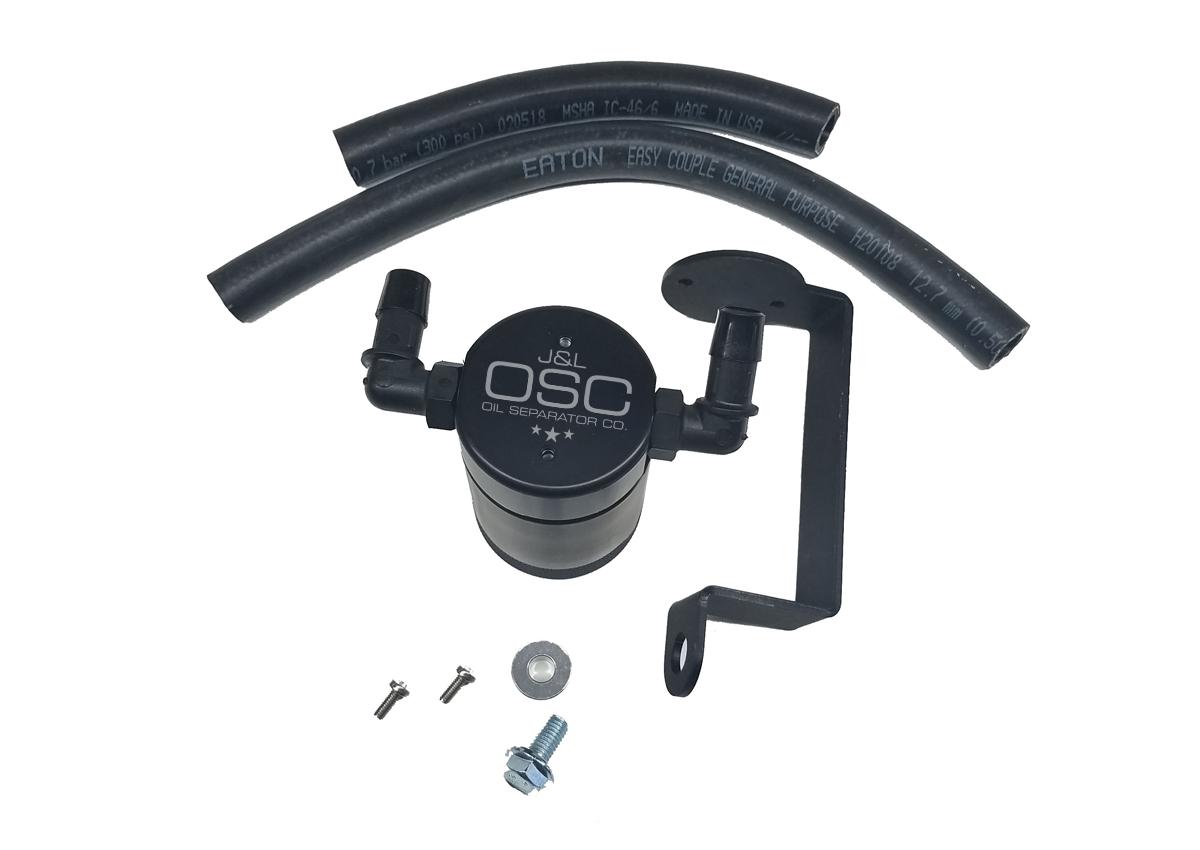 J&L 3061P-B 2005-2018 5.7 HEMI Passenger Side 3.0 Oil Separator (Black Anodized)