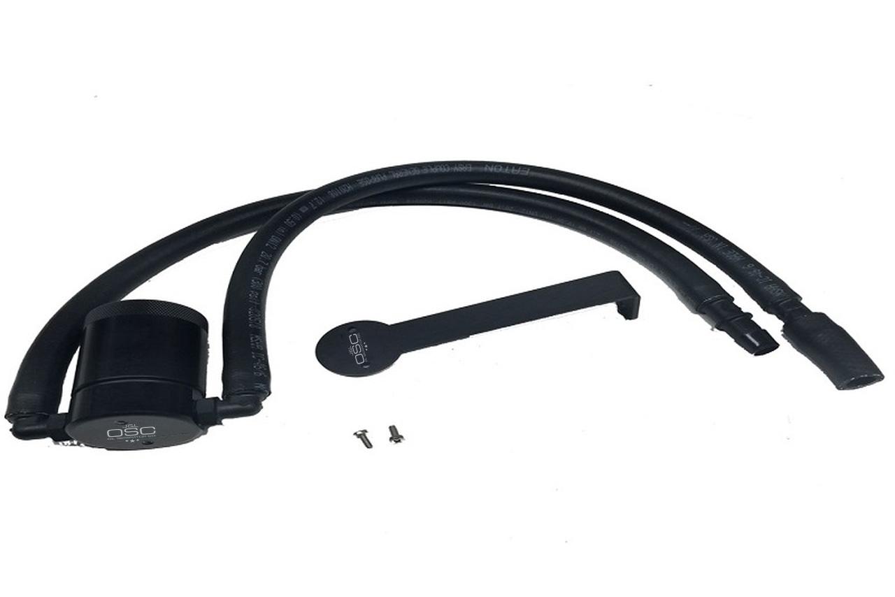J&L Oil Separator 3.0 Passenger Side, Black Anodized (2012-17 Jeep JK 3.6L) - 3064D-B