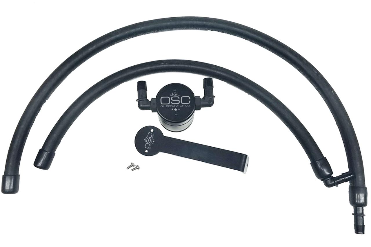 J&L 3065P-B 2009-18 RAM 5.7 Hemi 3.0 Oil Separator Passenger Side (Black)
