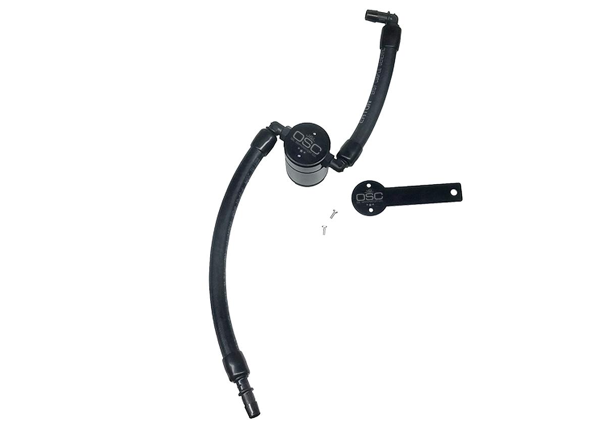 J&L Oil Separator 3.0 Passenger Side, Black Anodized (2019-2020 Dodge Ram 1500 5.7L) - 3067P-B