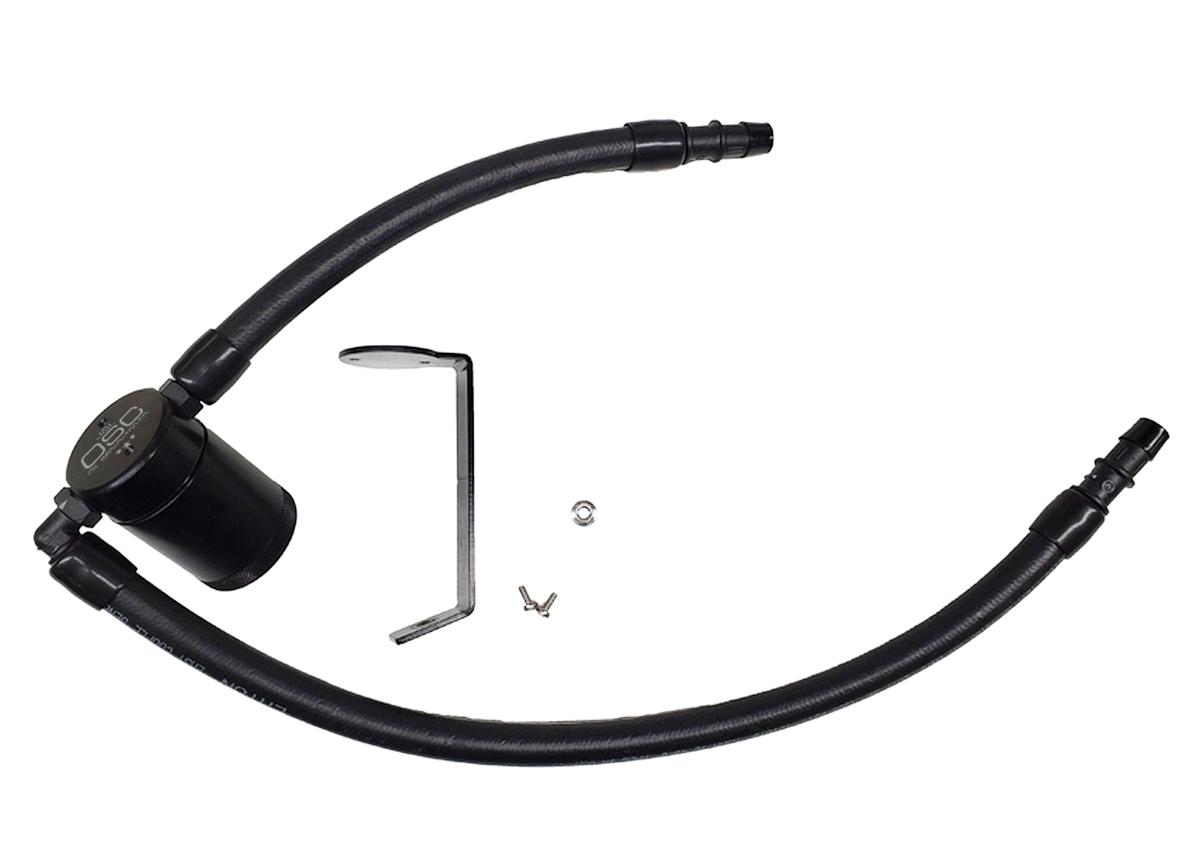 J&L 3068P-B Passenger Side 3.0 Oil Separator - Black Anodized  (2011-2020 3.6L Dodge Charger, Challenger, 300C)