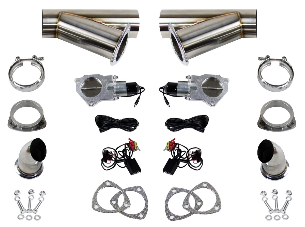Granatelli Electronic Exhaust Cutout Systems - Stainless Steel - Weld In - 307522D