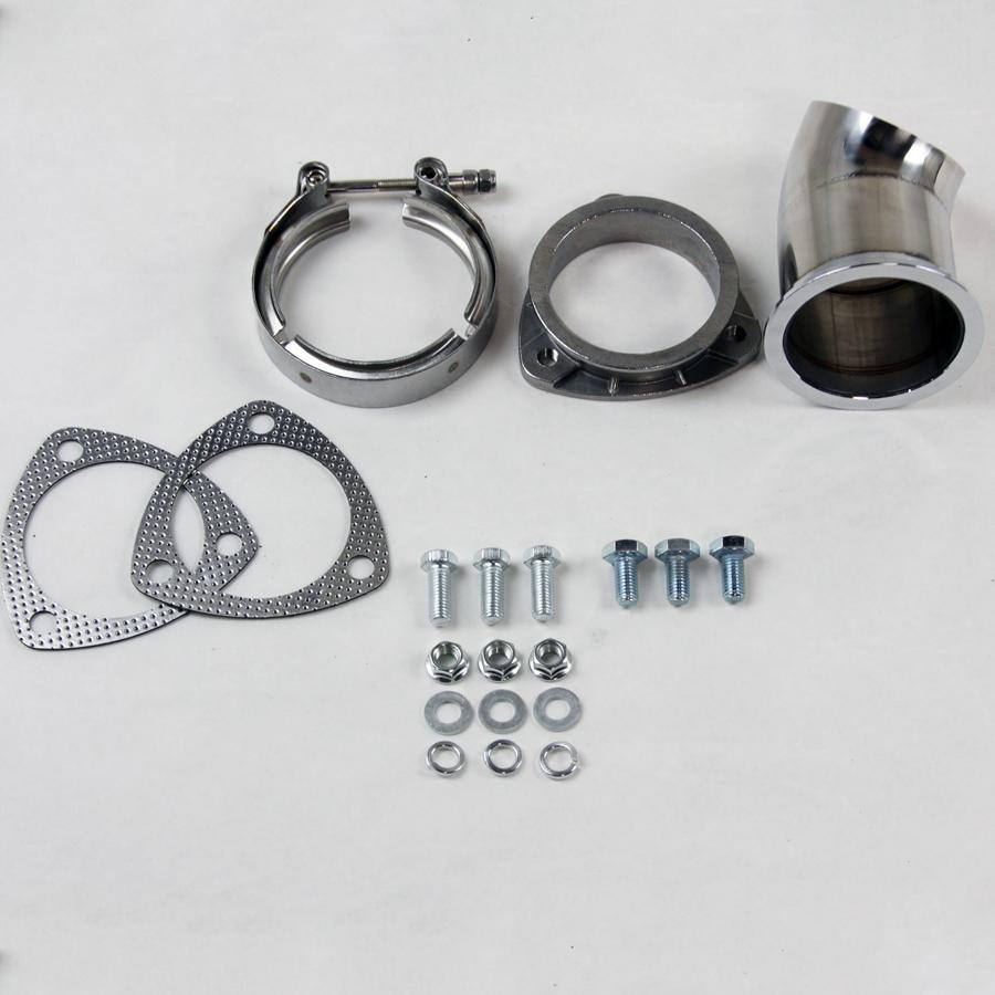 Granatelli 3.0" (76Mm) Turn Down With V Band And Gaskets - 307530-1
