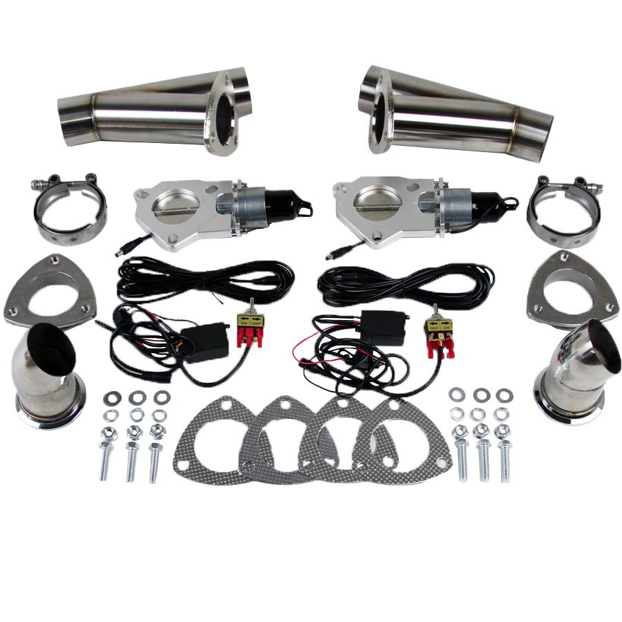Granatelli Electronic Exhaust Cutout Systems - Stainless Steel - Weld In - 307530K
