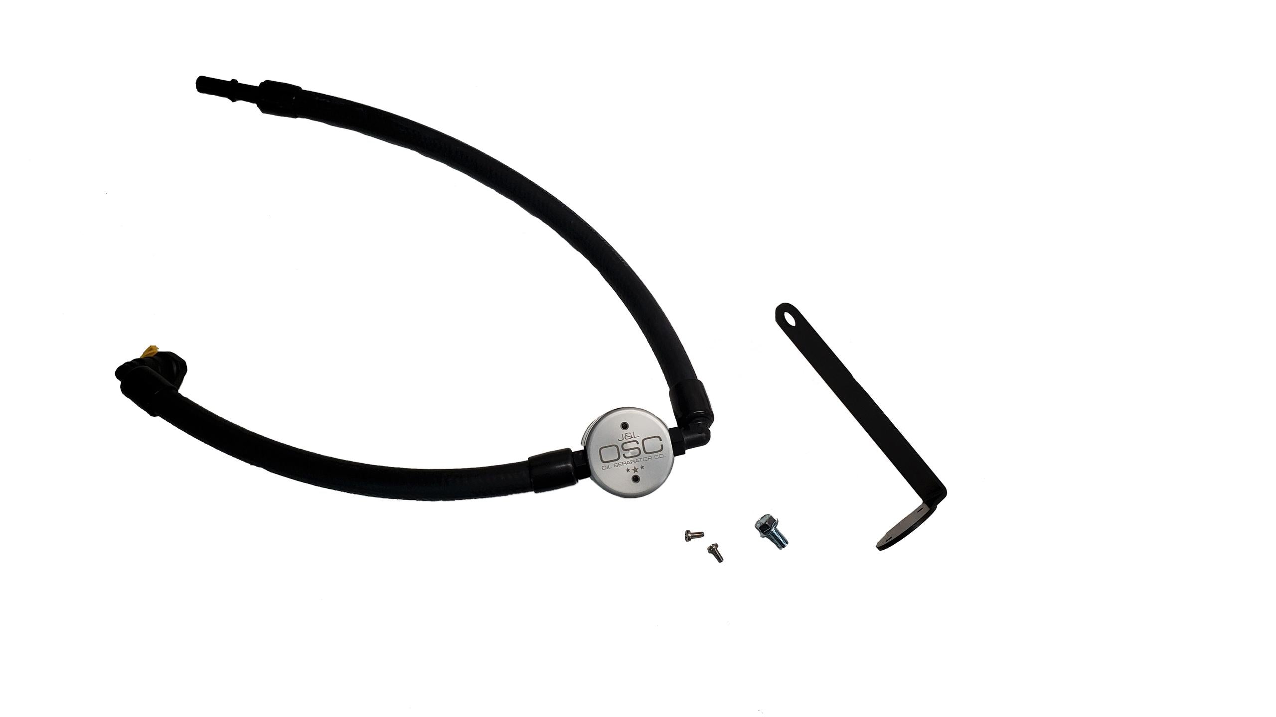 J&L 3.0 Passenger Side Oil Separator - Clear Anodized (2021.5-2025 Bronco 2.3L) - 3075P-C