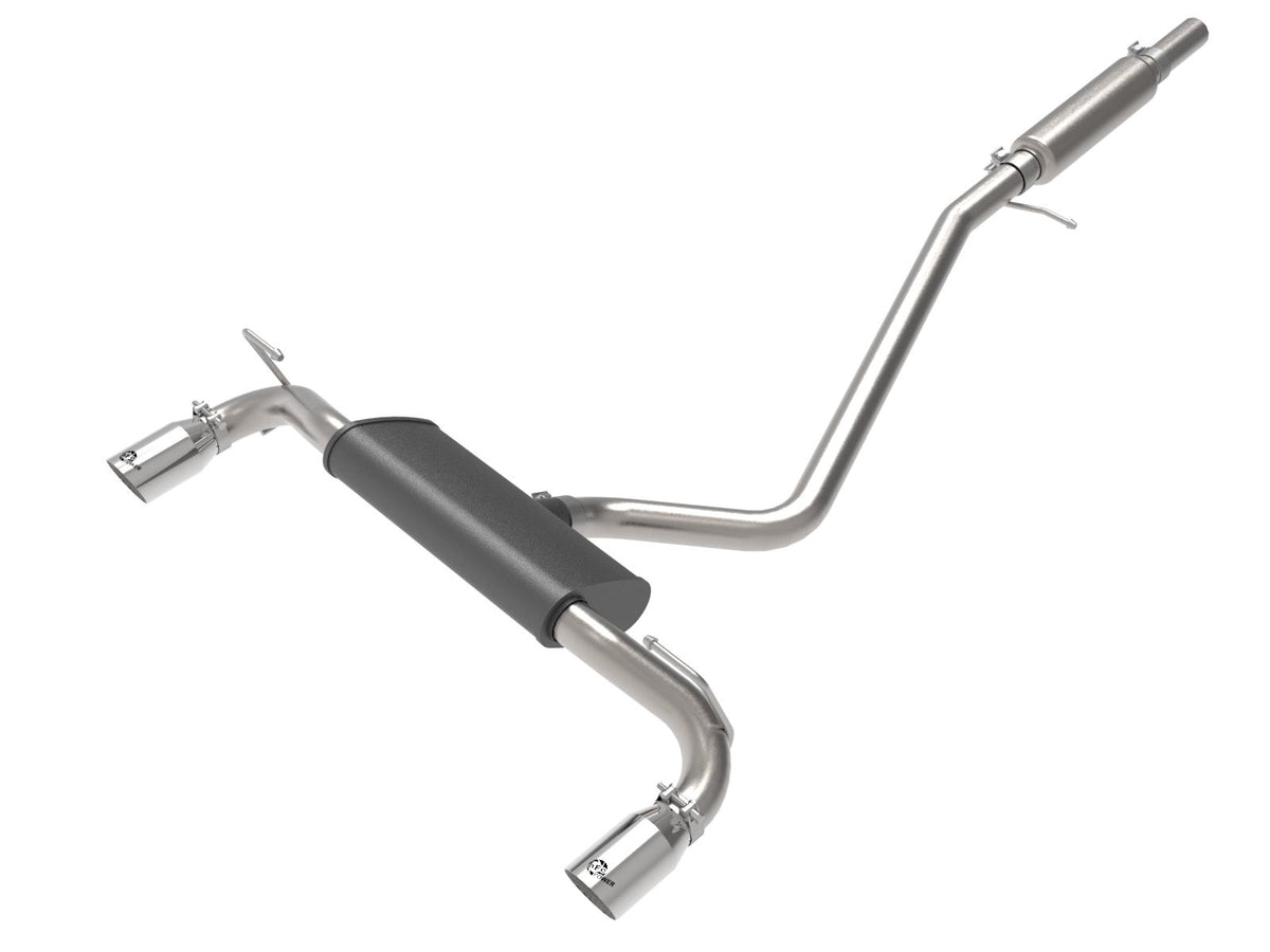 AFE Vulcan Series 2-1/2 IN 304 Stainless Steel Cat-Back Exhaust System Polished Ford Bronco Sport 21-22 L3-1.5L (t)/L4-2.0L (t) - 49-33142-P