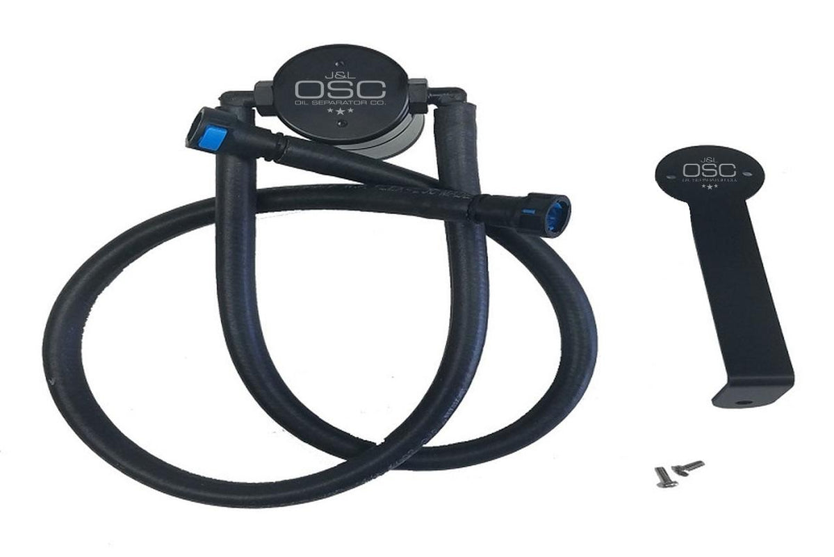 J&L 3082P-B 2012-2015 Camaro ZL1 Passenger Side 3.0 Oil Separator (Black Anodized)