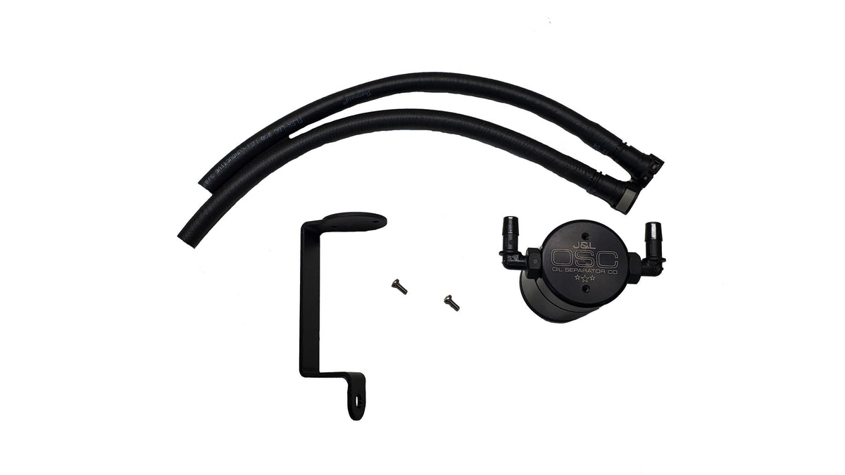 J&L 3083P-B 2014-2017 Chevy SS Passenger Side 3.0 Oil Separator (Black Anodized)