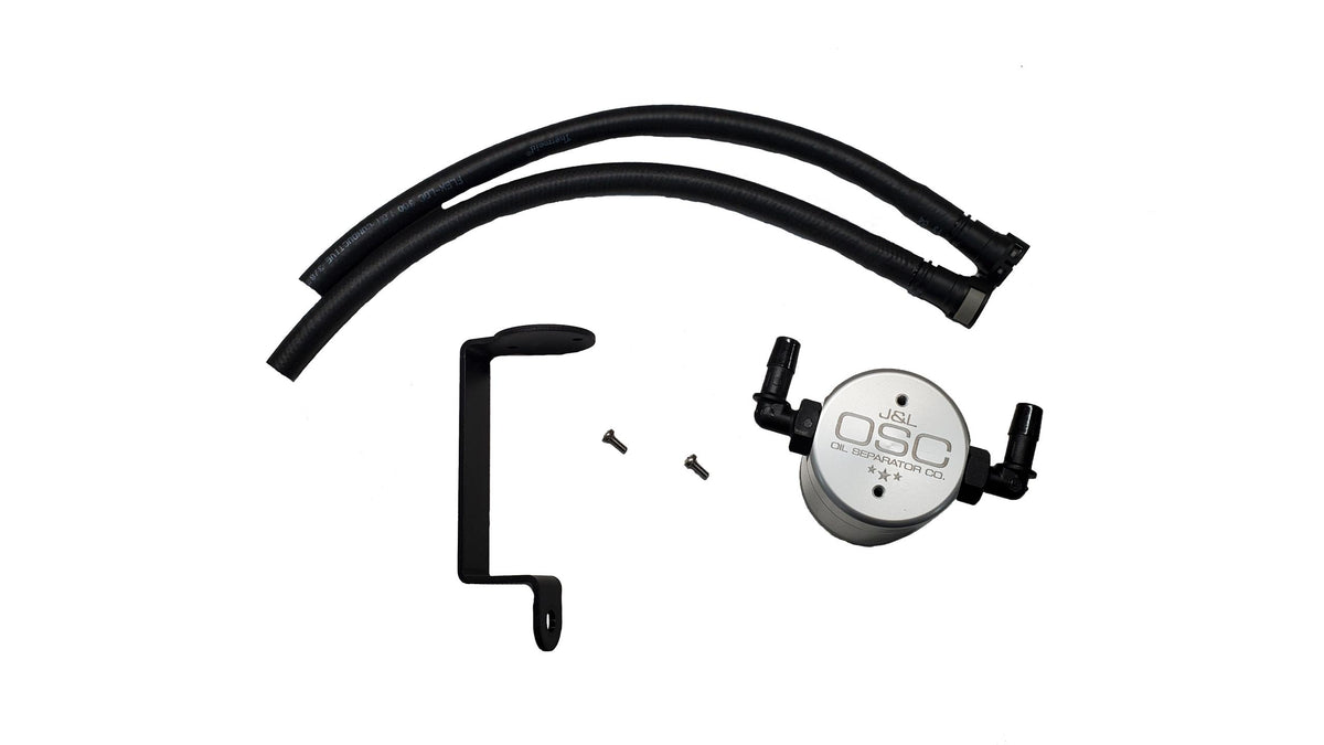 J&L 3083P-C 2014-2017 Chevy SS Passenger Side 3.0 Oil Separator (Clear Anodized)