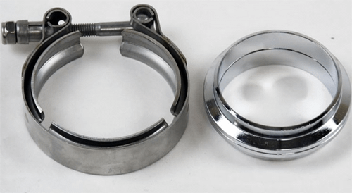 Granatelli V-Bands And Clamps - Stainless Steel Flat Flange - 308535