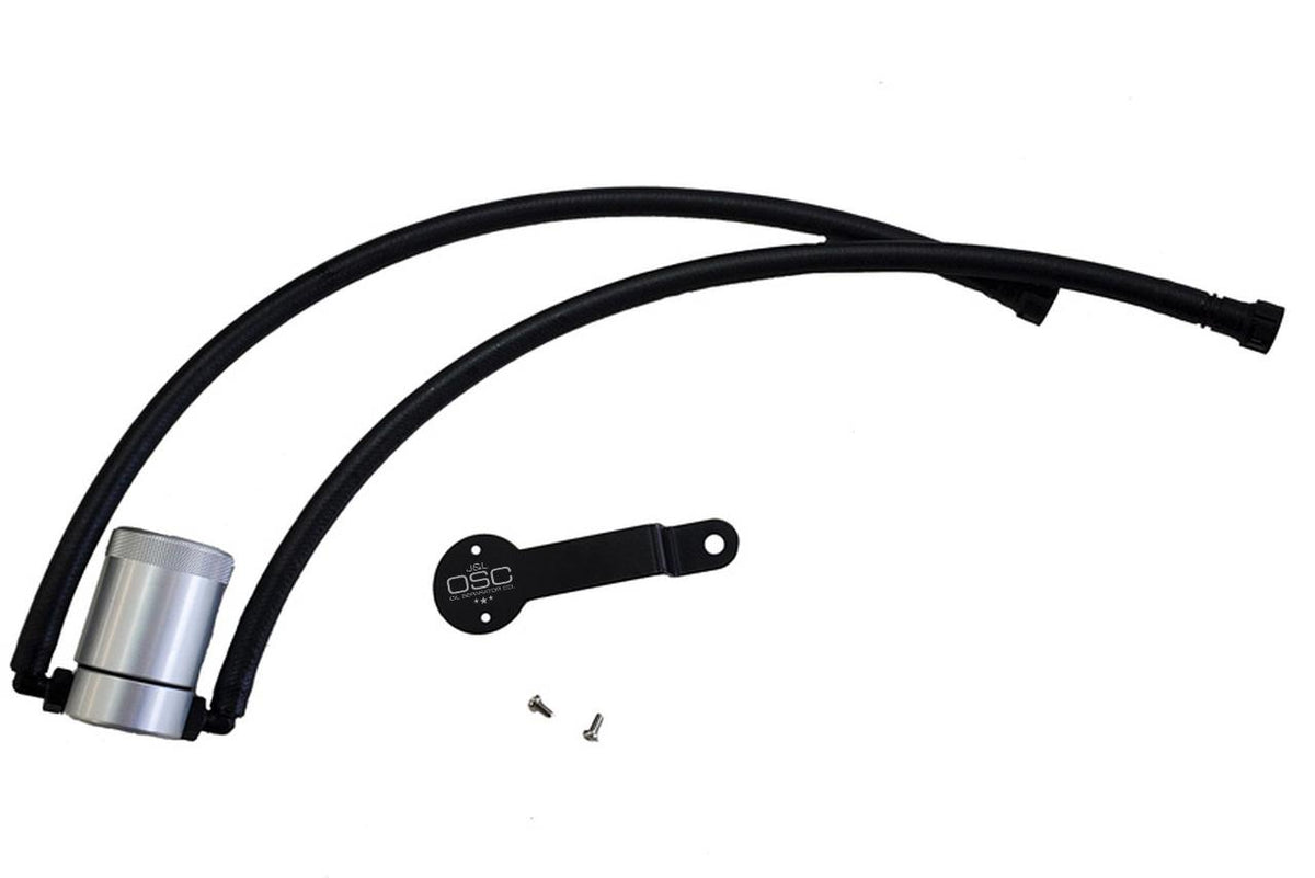 J&L 3085D-C 14-18 Chevy / GMC Trucks - SUV's with 5.3L V8 3.0 Oil Separator (Clear Anodized)
