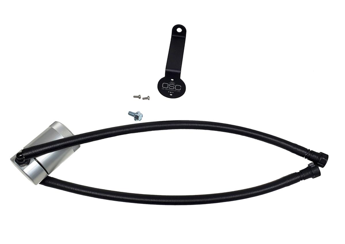 J&L 3.0 Oil Separator - Satin (2020-2021 Chevy Silverado/GMC Sierra 2500/3500 6.6L Gas) - 3088P-C