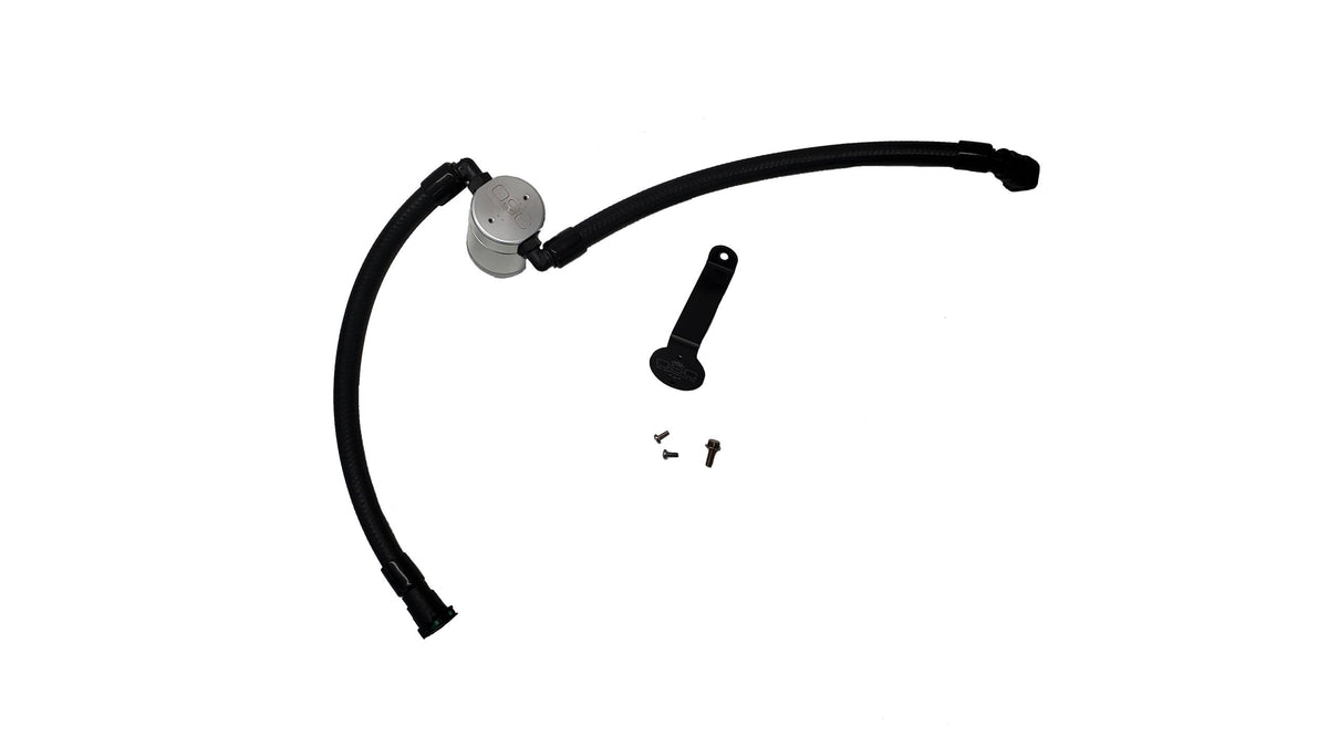 J&L Oil Separator 3.0 Driver Side - Clear Anodized (2020-2022 Buick Encore GX 1.3L Turbo / 2021-2022 Chevrolet Trailblazer 1.3L Turbo) - 3090D-C
