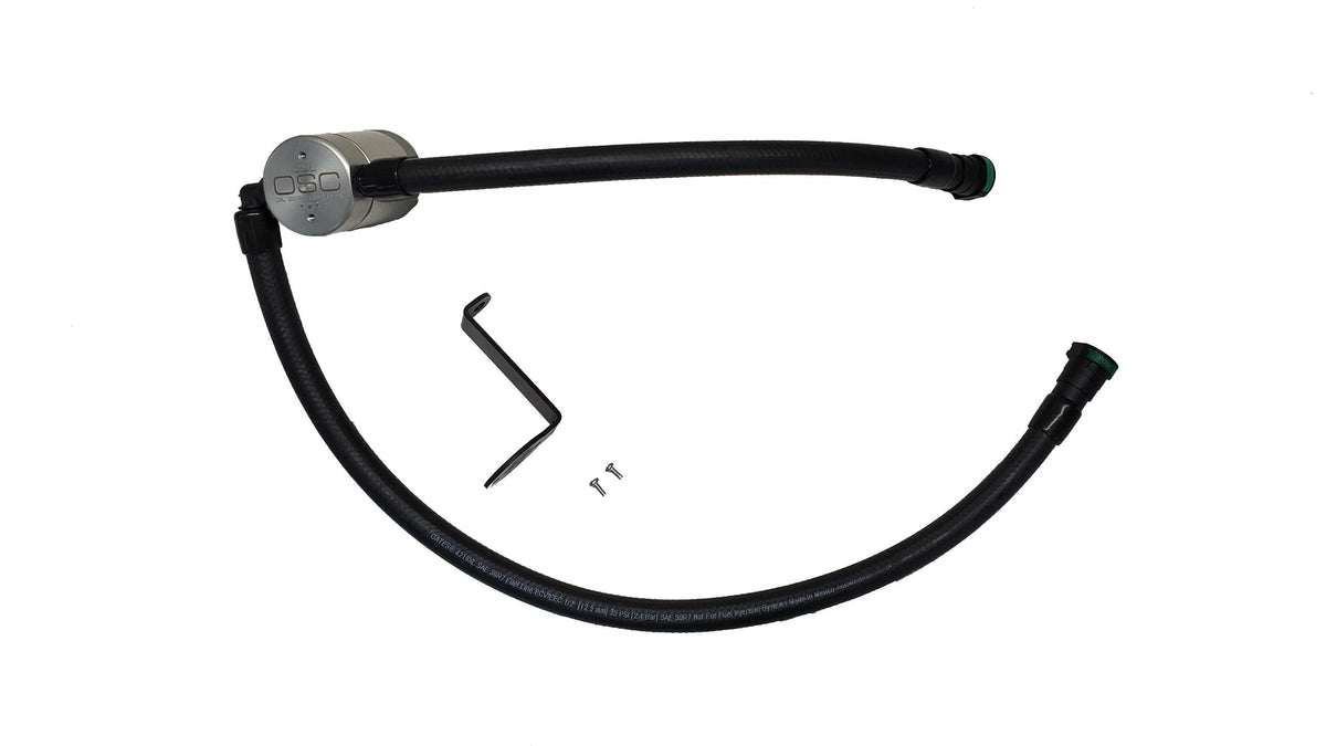 J&L Oil Separator 3.0 Passenger Side - Clear Anodized (2023-2024 Ford F-250 / F-350 7.3L) - 3094P-C