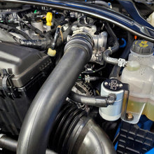 J&L Oil Separator 3.0 Driver Side - Clear Anodized (2024-2026 Mustang EcoBoost) - 3095D-C