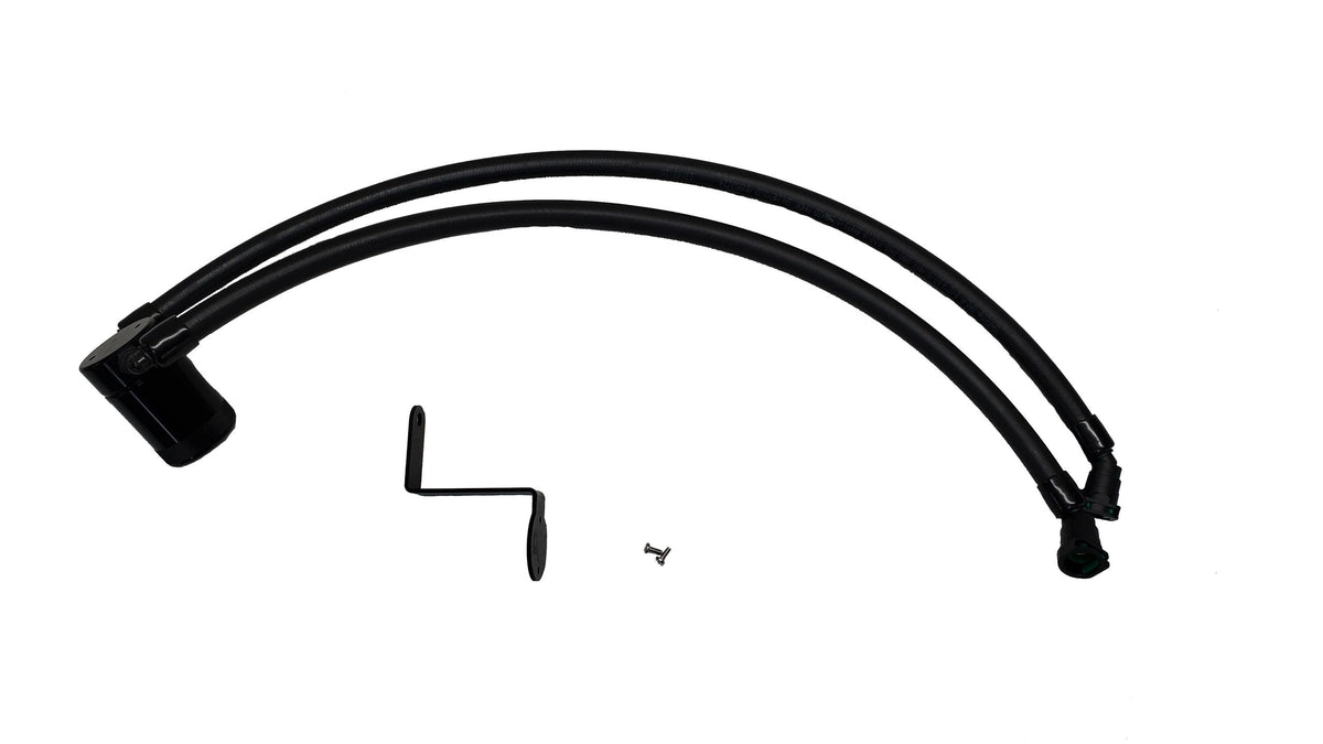 J&L 3.0 PCV Side Oil Separator - Black Anodized (2022-2025 Bronco Raptor 3.0L) - 3096P-B