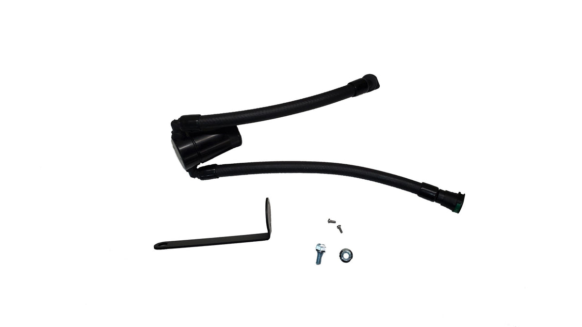 J&L Oil Separator 3.0 Passenger Side - Black Anodized (2023-2025 Raptor R) - 3097P-B