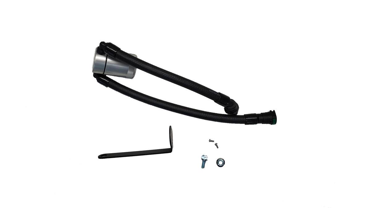 J&L Oil Separator 3.0 Passenger Side - Clear Anodized (2023-2025 Raptor R) - 3097P-C