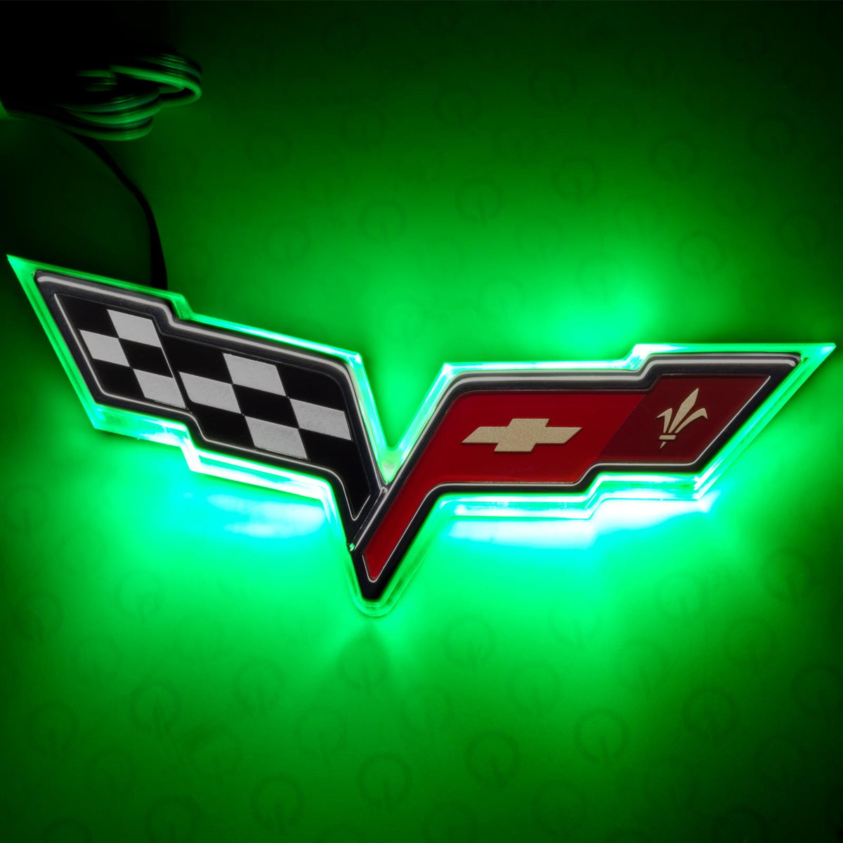 Oracle Lighting Green Illuminated Emblem, Dual Intensity (2005-2013 Corvette) - 3098-004