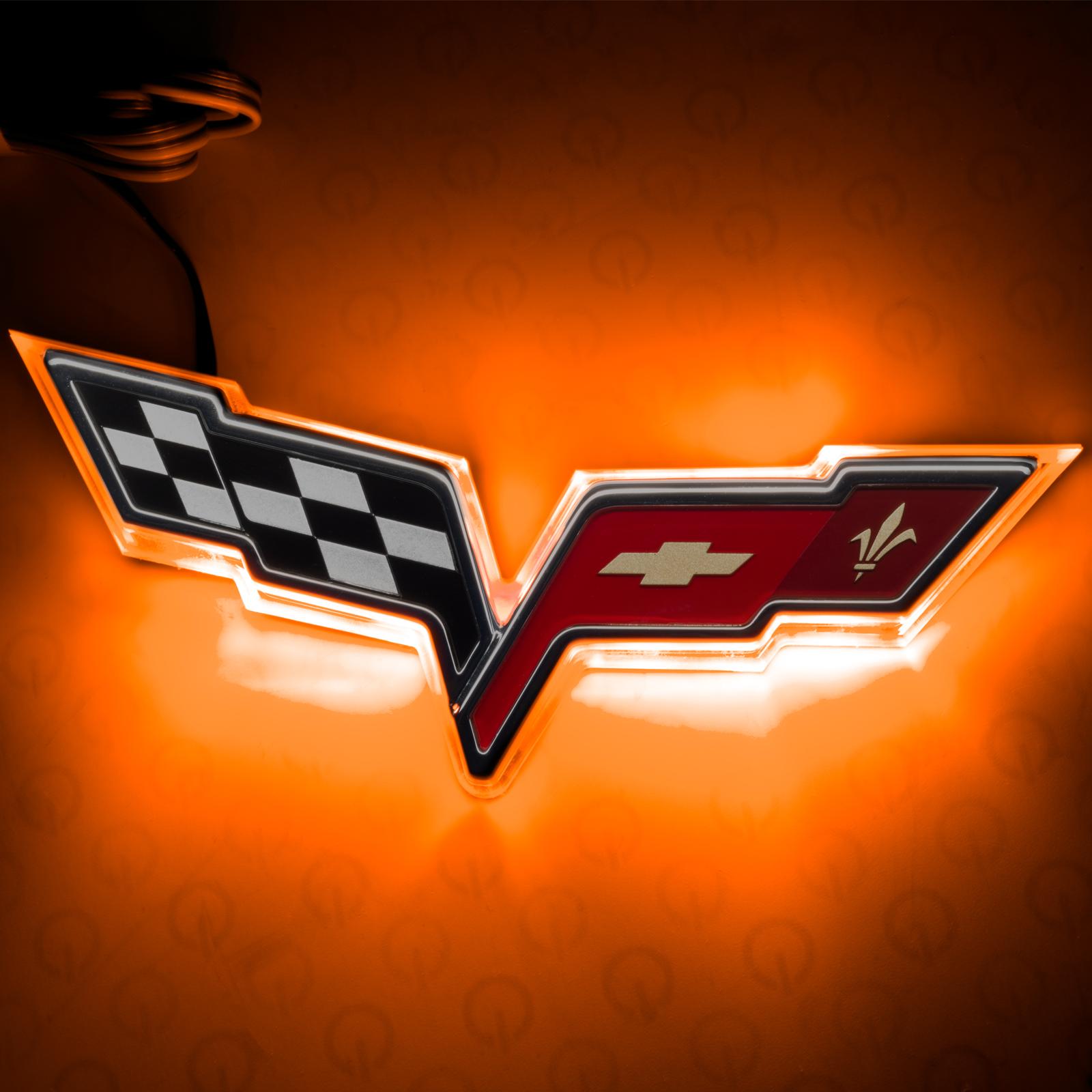 Oracle Lighting Amber Illuminated Emblem, Dual Intensity (2005-2013 Corvette) - 3098-005