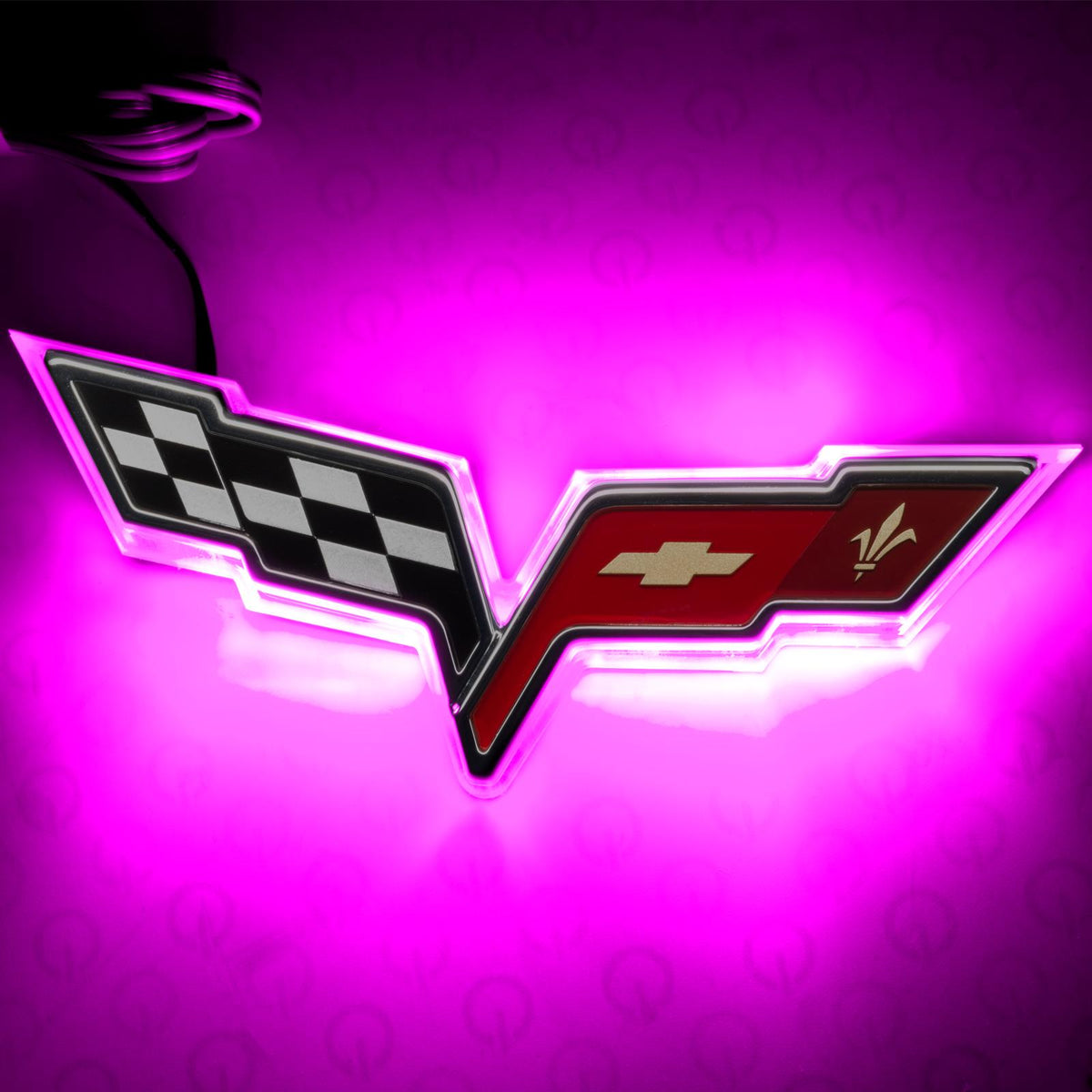Oracle Lighting Pink Illuminated Emblem, Dual Intensity (2005-2013 Corvette) - 3098-009