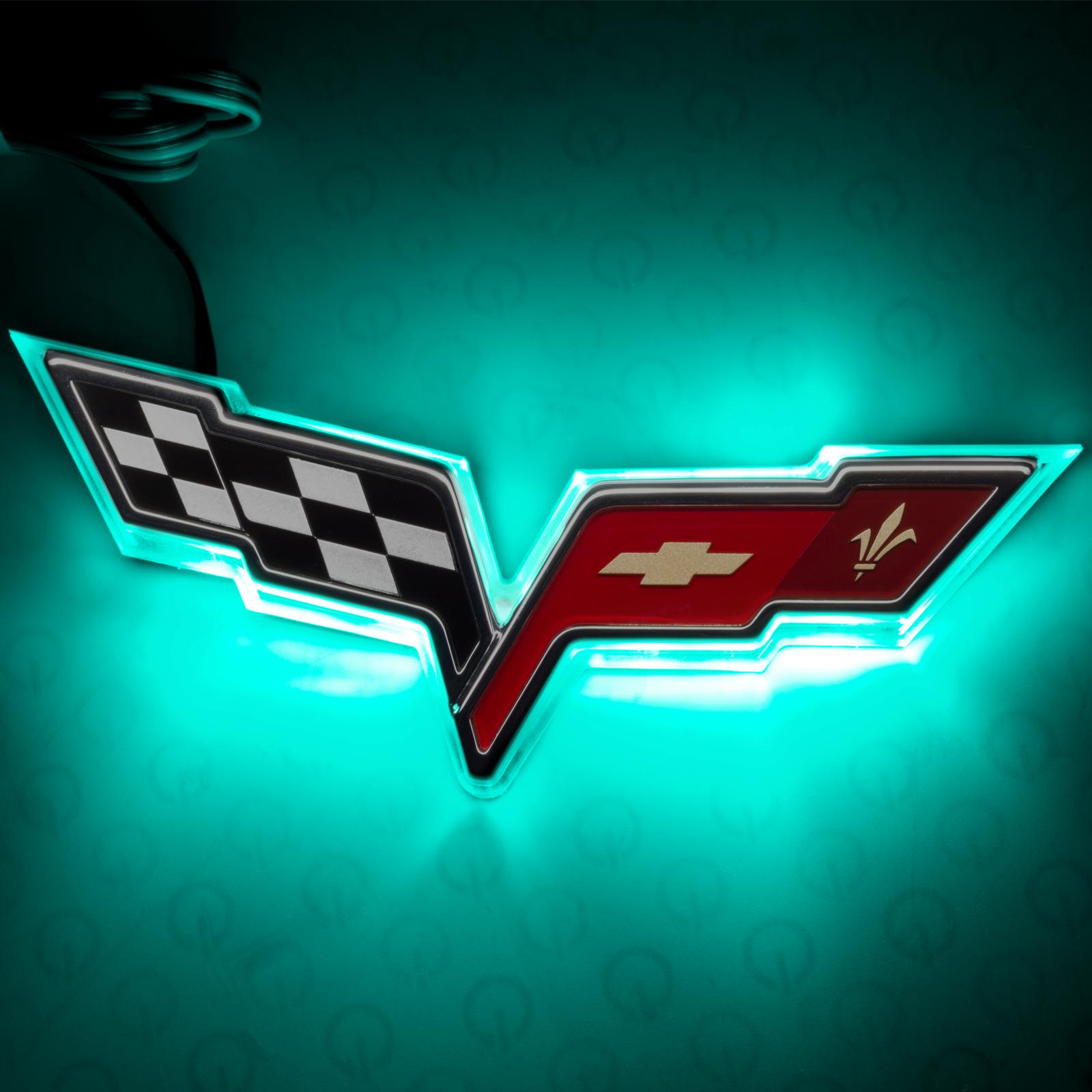 Oracle Lighting Aqua Illuminated Emblem, Single Intensity (2005-2013 Corvette) - 3099-010