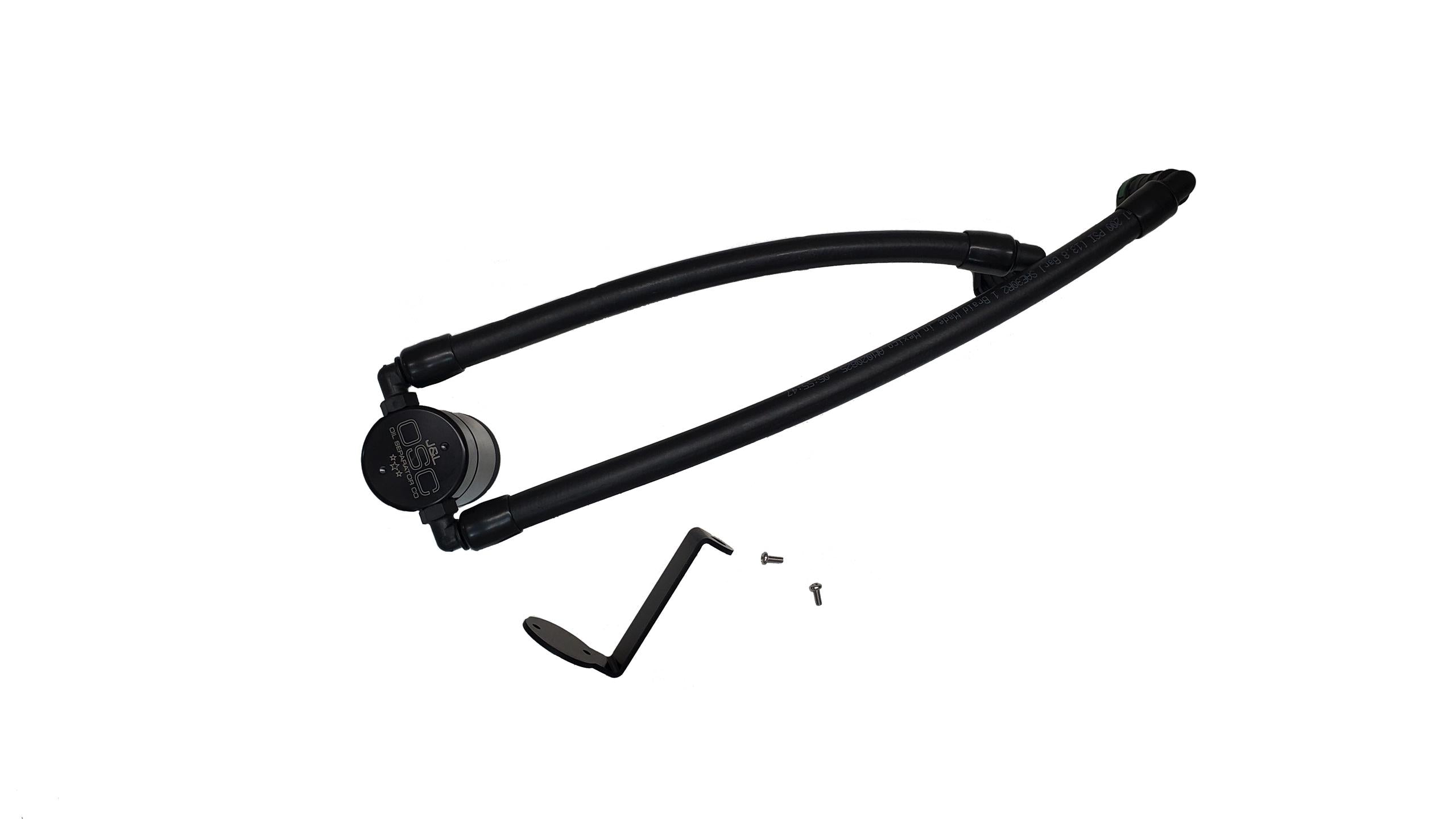 J&L Oil Separator 3.0 PCV Side - Black Anodized (2024-2025 Ranger 2.7L) - 3099P-B