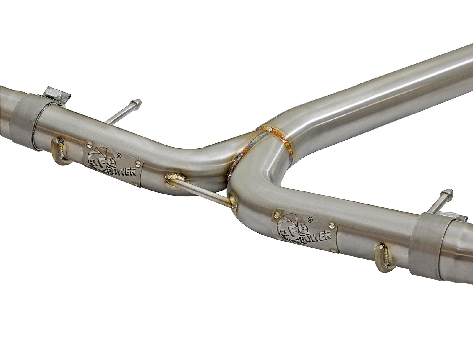 AFE Takeda Cat-Back Exhaust w/ Polished Tip (2016-2021 Civic) - 49-36615-P