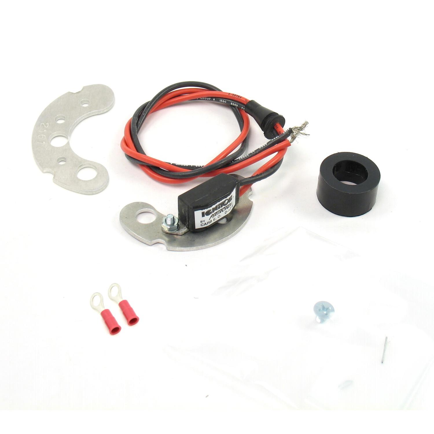 Pertronix Ignitor Kit For Original Delco Distributors # 1110224. 6-Cylinder, Single Point, 12-Volt Negative Ground, Vacuum Advance, Counter Clockwise Rotation. - 2161