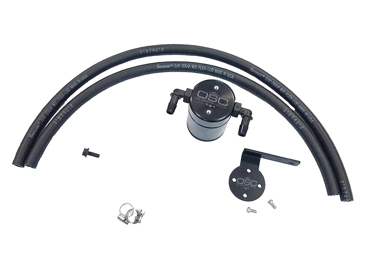 J&L Oil Separator 3.0 Driver Side, Black Anodized (1995-2004 Toyota Tacoma / 4Runner 3.4L) - 3101D-B