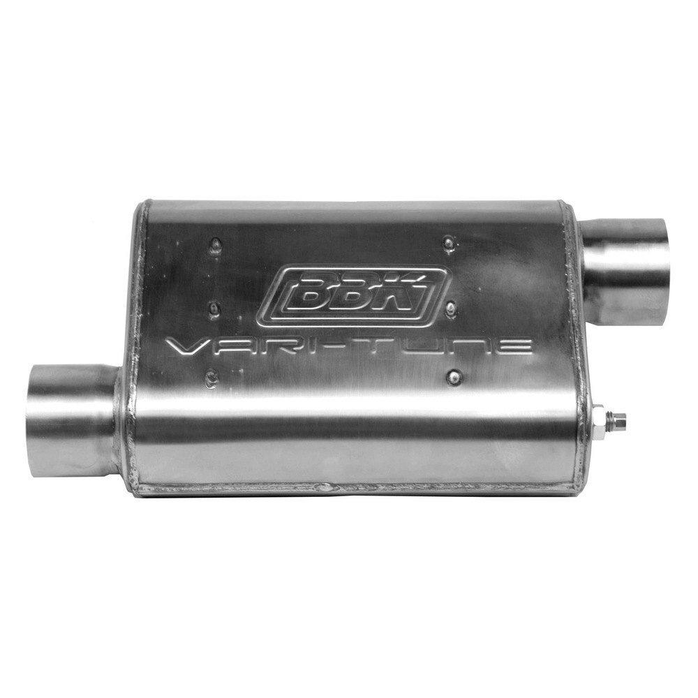 BBK Universal 3" Varitune Adjustable Muffler Double Offset (Stainless) - 31035