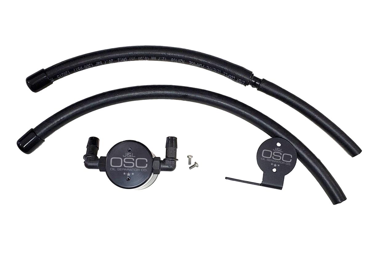J&L Oil Separator 3.0 Driver Side, Black Anodized (2007-2020 Toyota Tundra 5.7L) - 3105D-B