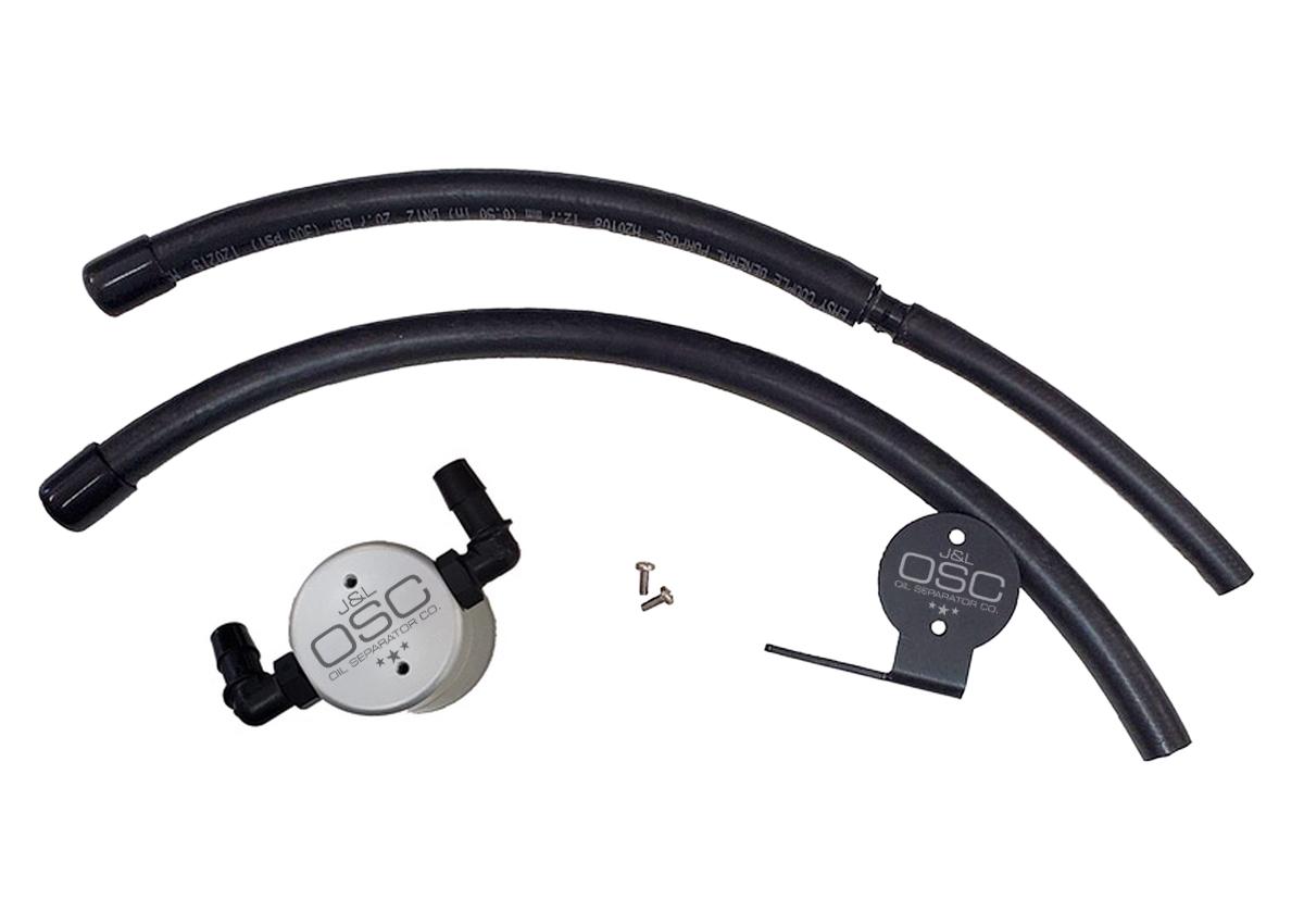 J&L Oil Separator 3.0 Driver Side, Clear Anodized (2007-2020 Toyota Tundra 5.7L) - 3105D-C