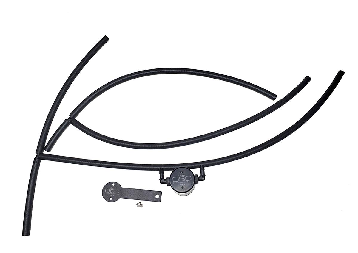 J&L 3.0 Oil Separator - Passenger Side, Black (2016-2021 Nissan Titan 5.6L) - 3108P-B