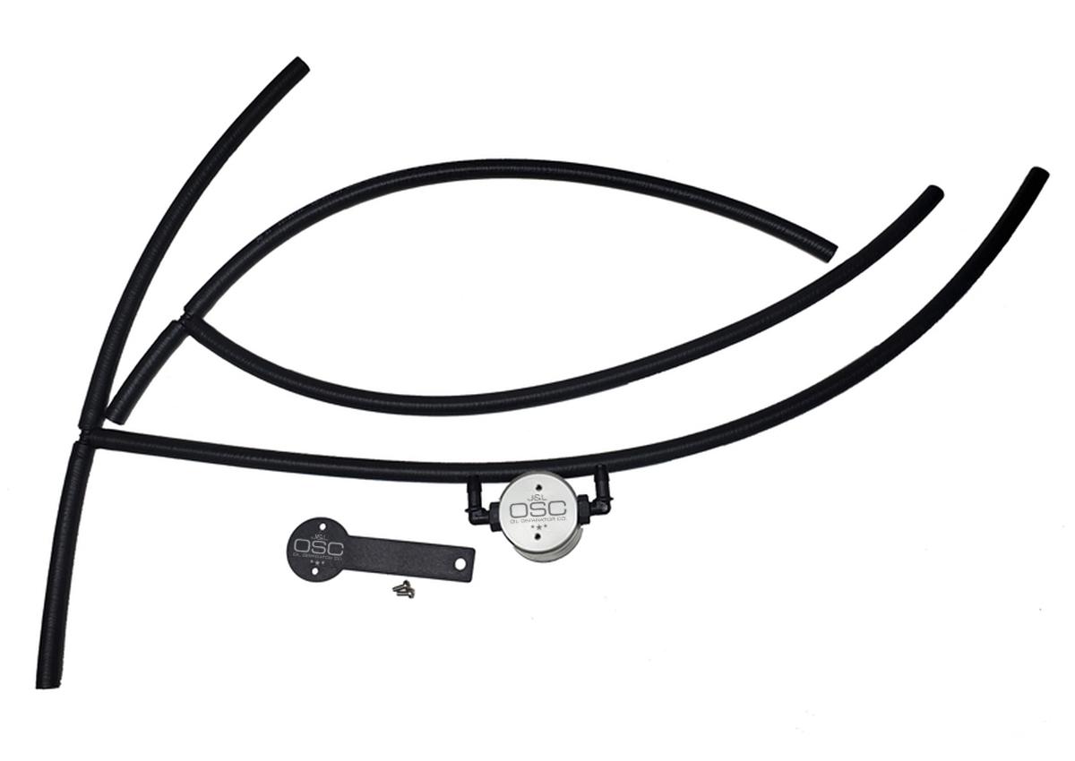 J&L 3.0 Oil Separator - Passenger Side, Silver (2016-2021 Nissan Titan 5.6L) - 3108P-C