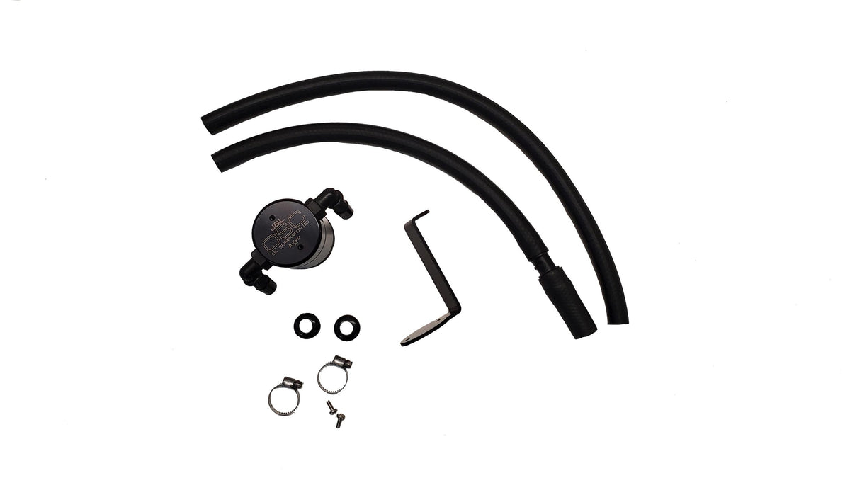 J&L 3111D-B 3.0 Oil Separator Driver Side (2014-2022 Mazda CX-5 2.5L Non-Turbo) - Black Anodized