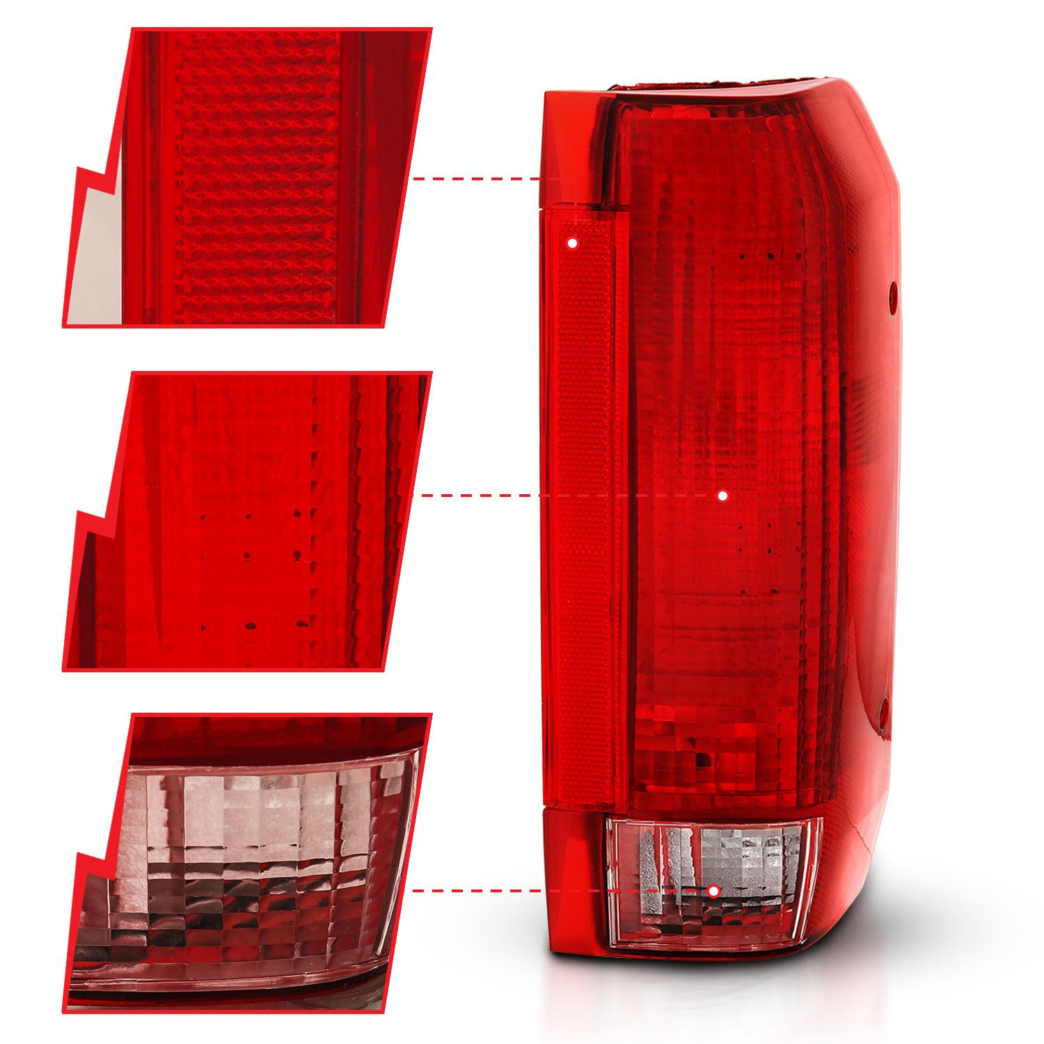 ANZO Tail Light Assembly (1992-1997 Bronco, F-150, F-250) - 311306