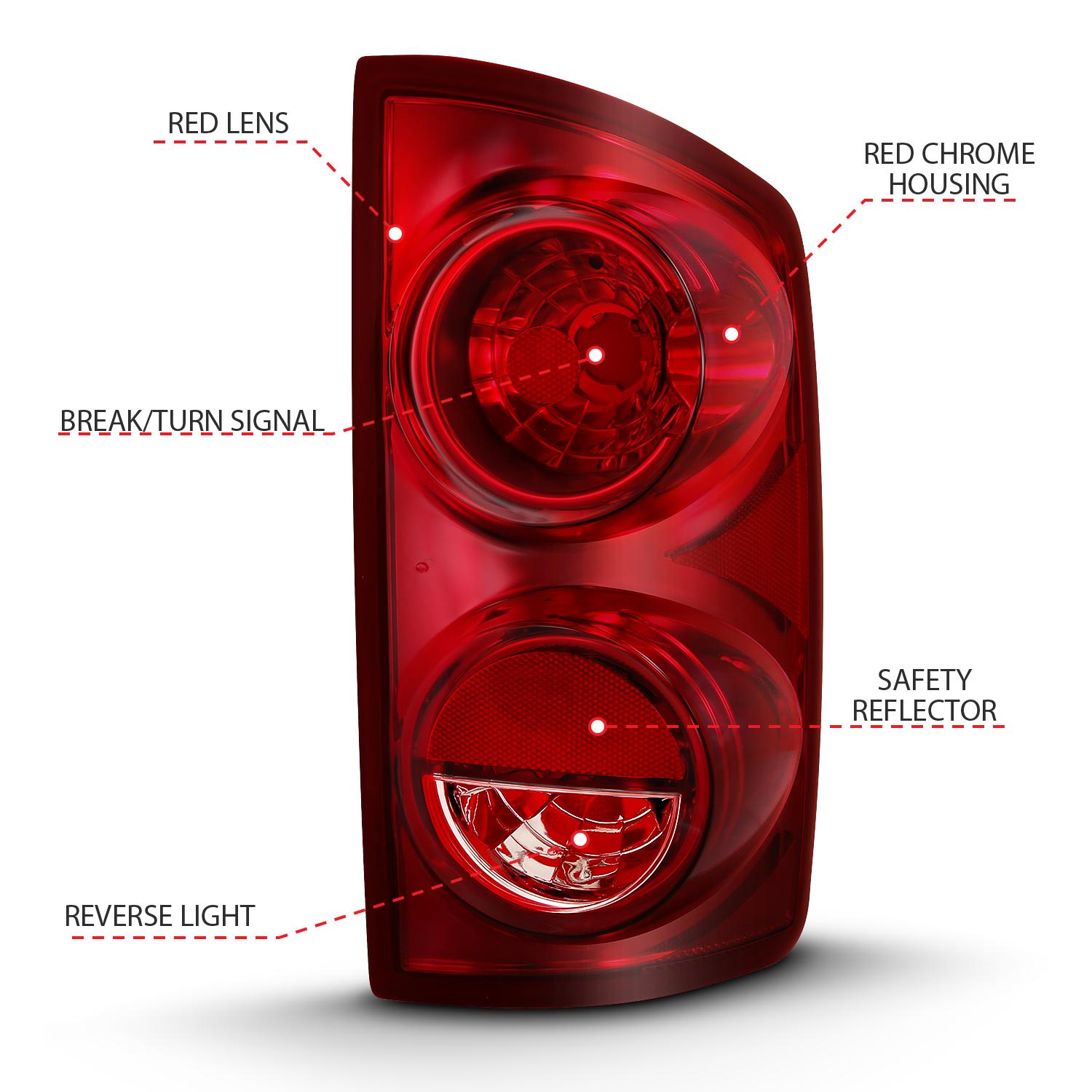 ANZO Tail Lights (2007-2018 Ram 1500, Ram 2500, Ram 3500, 2500, 3500) - 311309