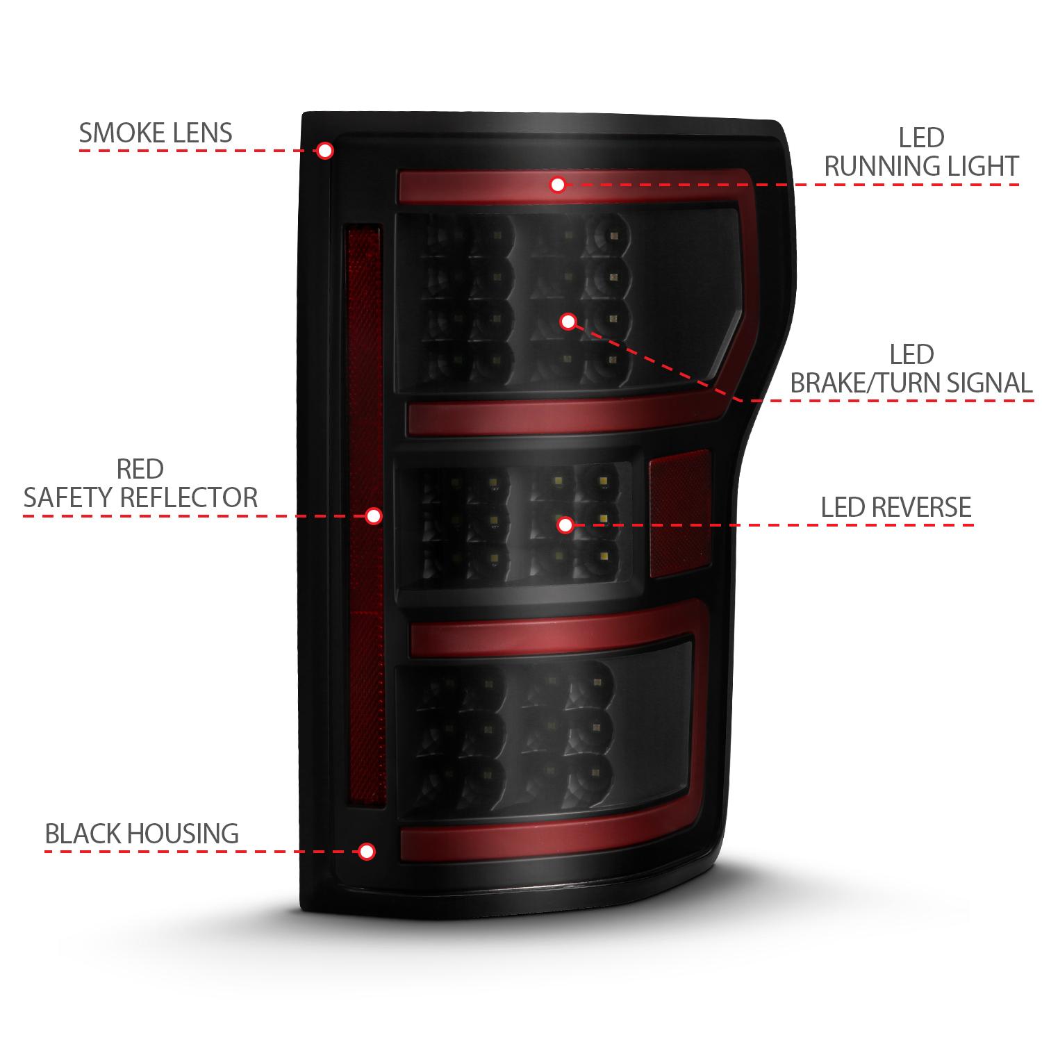 ANZO Led Tail Lights (2018-2018 F-150) - 311314