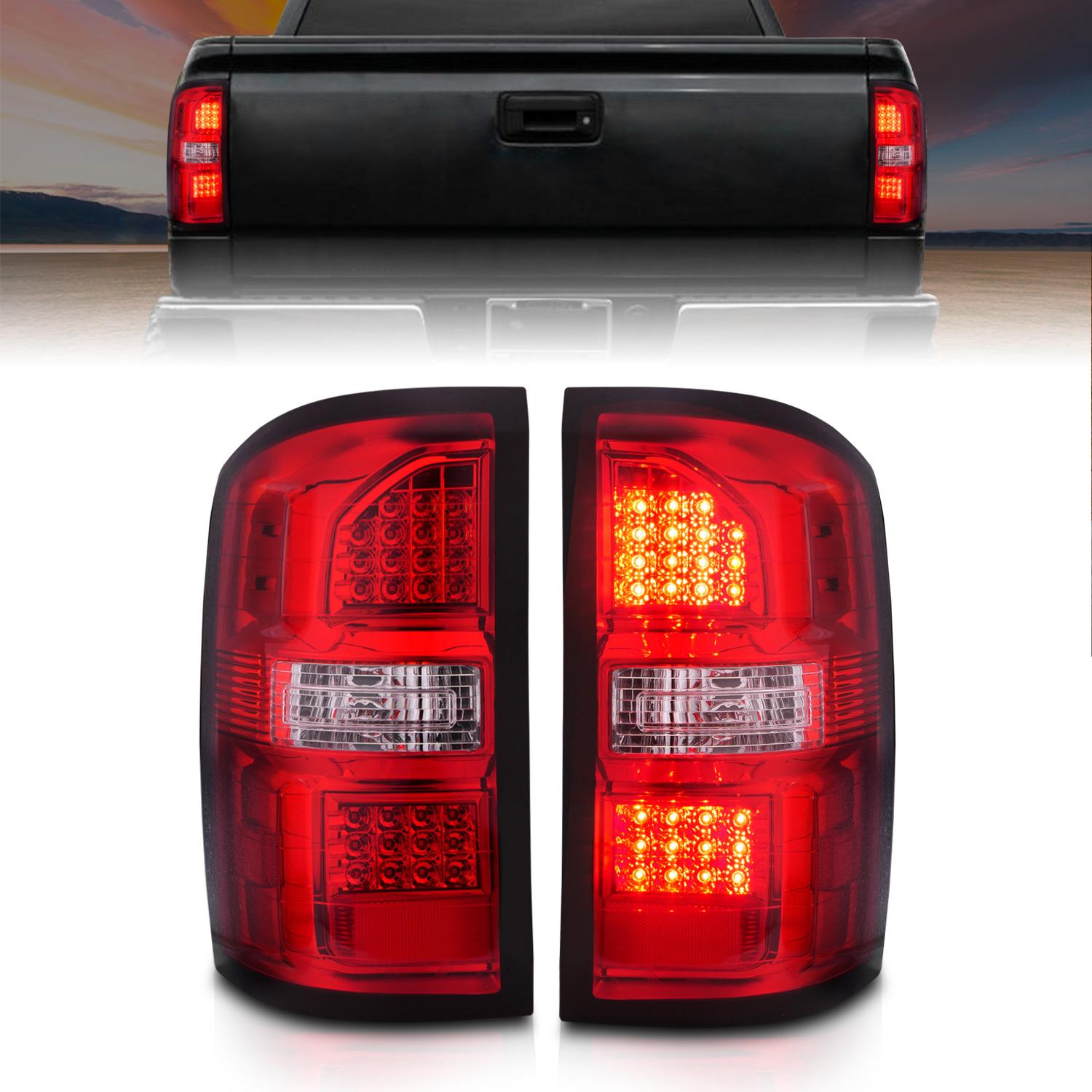 ANZO Tail Light Assembly (2014-2018 Sierra, Sierra 1500, Sierra 2500 HD, Sierra 3500 HD) - 311399