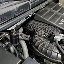J&L 3.0 Passenger Side Oil Separator - Black Anodized (2022 Nissan Frontier 3.0L) - 3113P-B