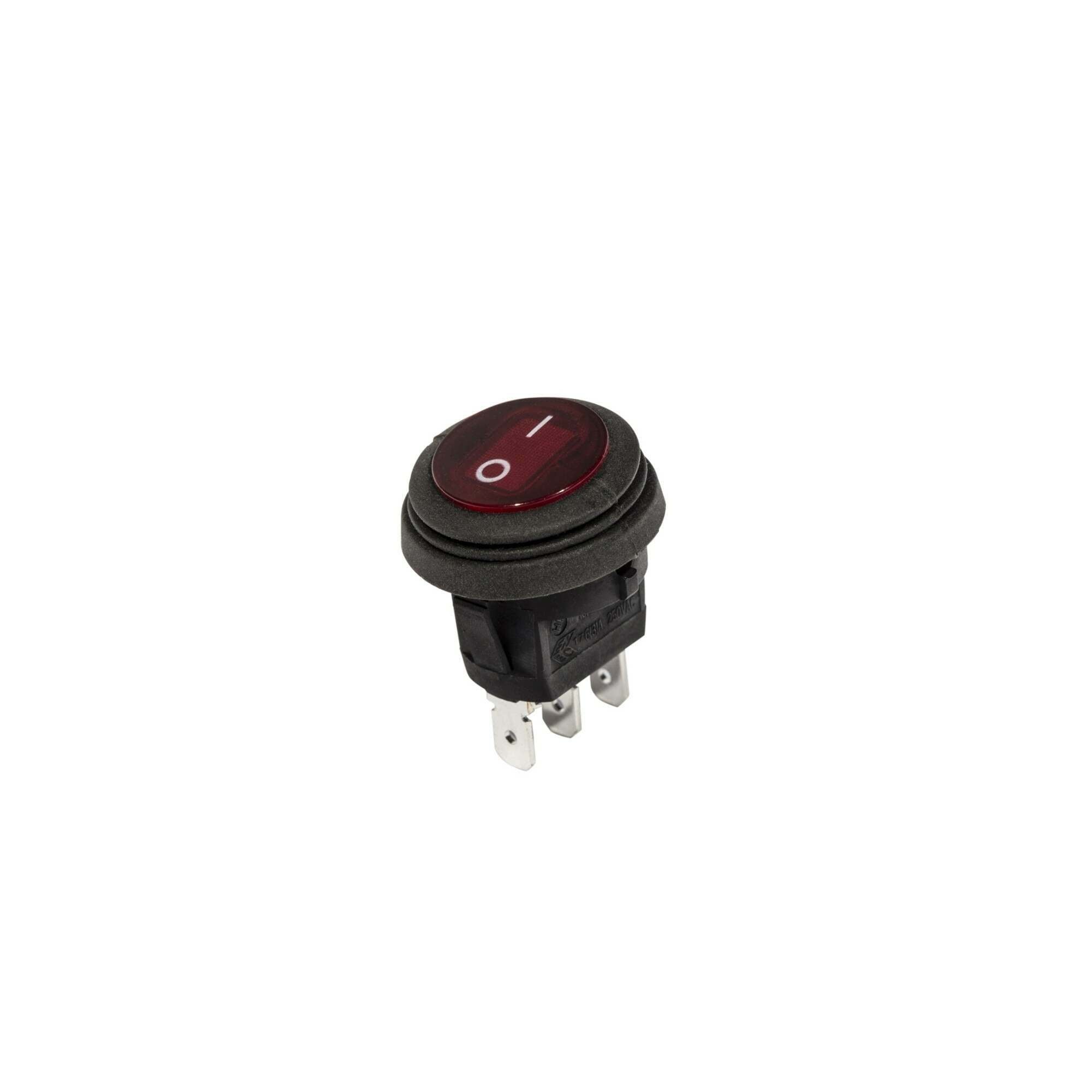 KC HiLites KC Switch Illuminated LED Rocker 2-Position Round Red - 3113