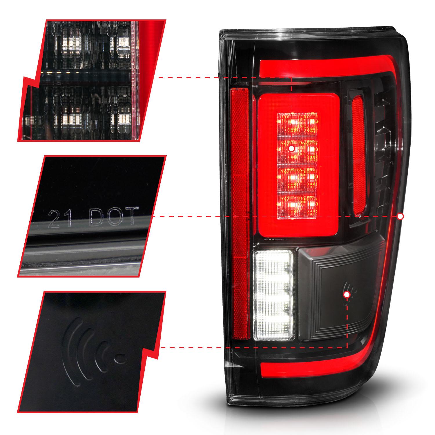 ANZO Tail Light Assembly (2021-2023 F-150) - 311473