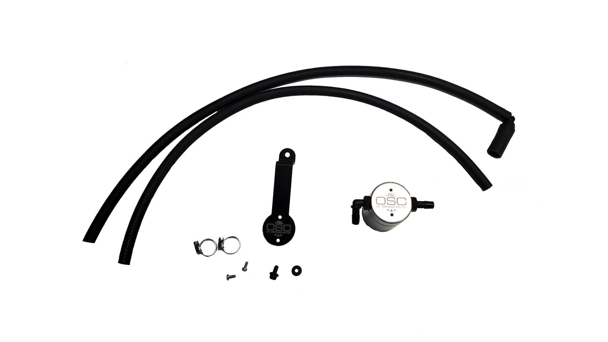J&L Oil Separator 3.0 Passenger Side - Clear Anodized (2018-2022 Toyota Camry 3.5L) - 3116P-C