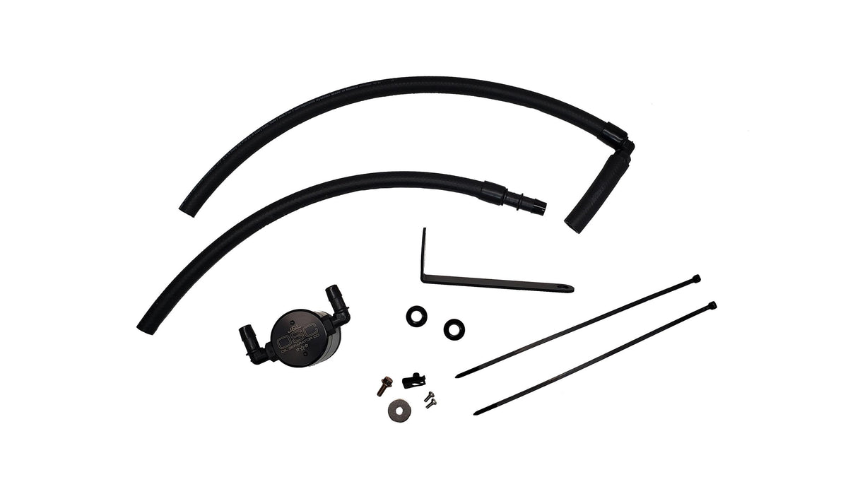 J&L Oil Separator 3.0 Passenger Side - Black Anodized (2022-2023 Subaru BRZ / Toyota GR86 2.4L) - 3117P-B